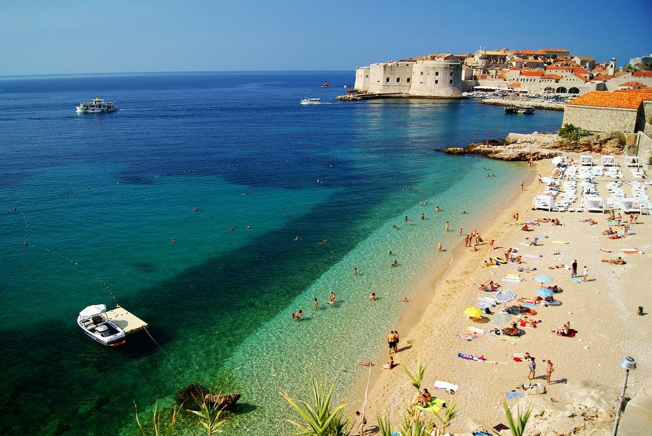 Luxury Beachfront Apartment Banje Ragusa Esterno foto